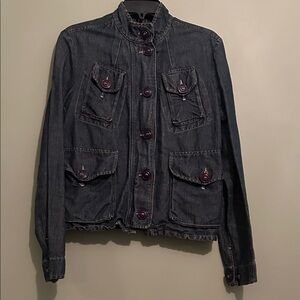 Vintage FCUK (French Connection United Kingdom) Dark Denim Utility Jacket Size M